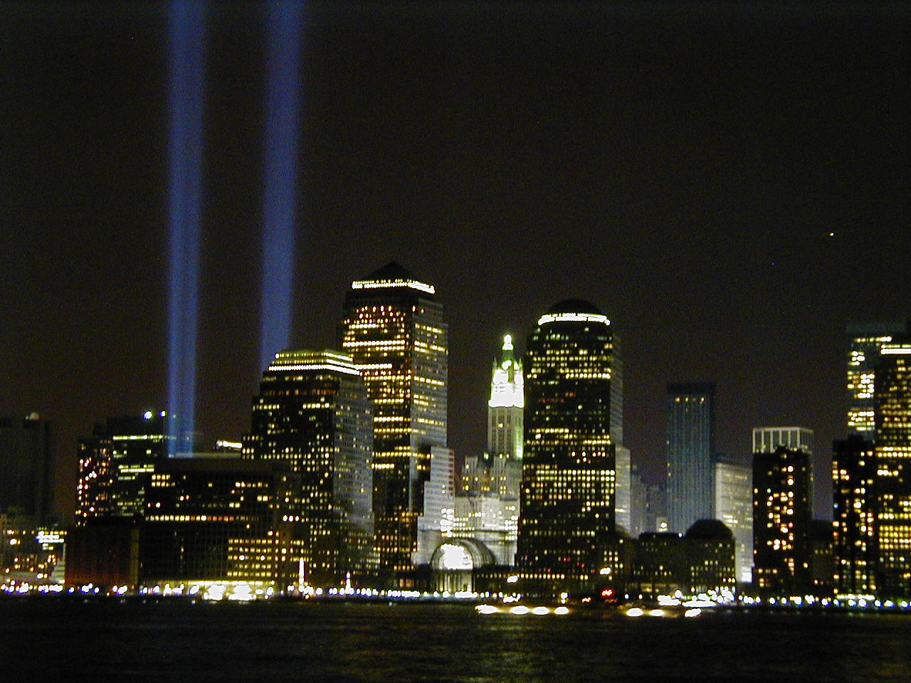World+trade+center+towers+at+night