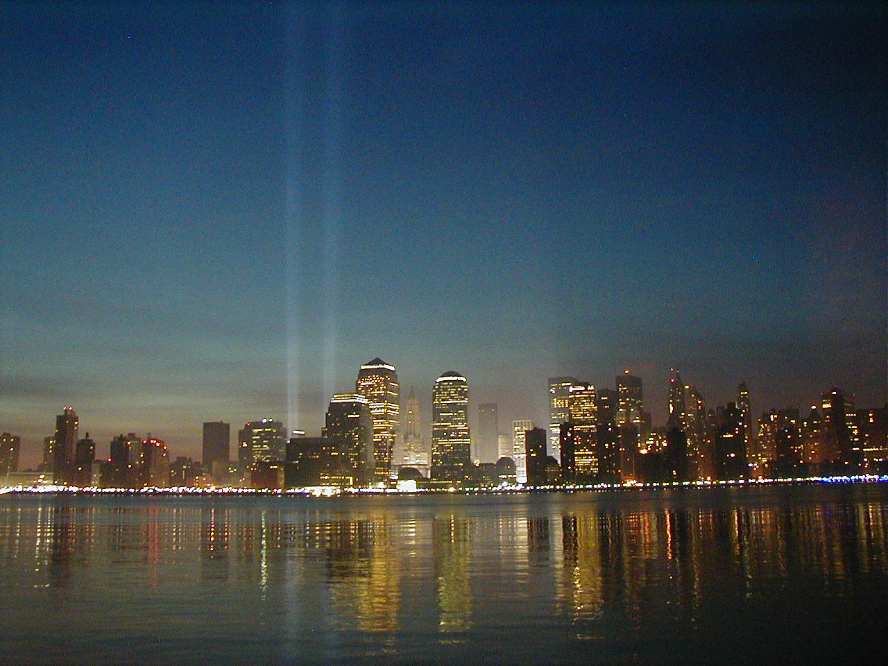 World+trade+center+towers+at+night
